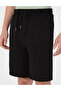 Black Comfort Fit Knitted Shorts 50310720-Vr046 - 5