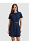 Navy Blue Slim Fit Jean Dress 50330650-Vr033 - 2