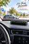 Black 13 cm Car Parking Phone Number Plate, Open-Close, Hidden on the Dashboard - 2