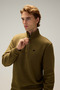 Half Zipper Men's Sweatshirt 5Wm1603-Kh - 2