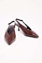 Women's patent leather pointed toe low heel shoes - 2