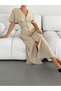 Rochie maxi, bej - 4
