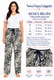 Women's 100% Viscose Single Mixed Color Patterned Pajama Bottoms - (Breathable Fabric) - 3