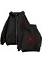 Hunter Hunter Spider Team Printed 3 Thread Zipper Cardigan Oversized