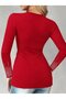 Women's Trendy Slim Fit Long-Sleeved Double-Breasted Collared Waist-Cinched Blazer with Rhinestones - 3