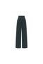 High Waist Wide Leg Anthracite Cotton Sweatpants - 2
