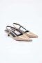Women's Pointed Toe Short Heeled Shoes - 2