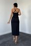 Black backless dress - 3