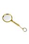5x90mm all metal gold color, gift magnifier,zinc alloy metal frame with optical lenses - 2
