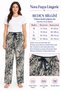 Women's 100% Viscose Single Mixed Color Patterned Pajama Bottoms - (Breathable Fabric) - 3