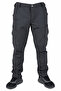 Anthracite Softshell Water Repellent Flexible Tactical Outdoor Pants with Cargo Pockets - 3