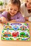 Mechanisms Themed Educational Puzzle Board with 6 Figures Children's Puzzle 27X18 cm 3 mm Mdf - 2