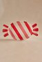 New Year Candy Twist Pink Kayık Plate 26 cm