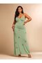 Rochie maxi, verde - 7
