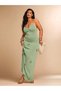 Rochie maxi, verde - 4