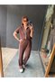 Women's two-piece set with zipper, stone, and stripe detail - 7