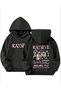 Katseye Printed Cotton 3 Thread Threaded Oversize Sweatshirt