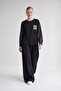 Two thread thin sweatshirt black - 2