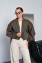 Women's Palermo Fabric Belt Detailed Short Trench Coat - 6