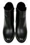 Women's Vegan Leather Black Heeled Bootie - Koala Hug Design - 3