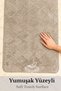 Mirena Brown 2-Piece Bathroom Mat Set 70X120 50X60 Non-Slip Base Soft Machine Washable - 3