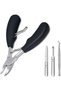 4 in 1 Nail Clippers, Precision Nail Clippers Professional Nail Clippers for Thick Fungal Ingr - 8