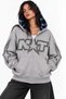 Y2K Nxt Star Printed Zipper Hooded Sweatshirt - 4