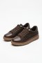 Lortes Rubber Tied Sole Wrapped Genuine Leather Women's Sports Shoes Brown Nubuck - 4