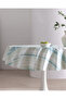 Celeste Tablecloth - Turquoise - 140 cm - 2