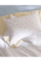 Marthe Double 100% Cotton Ranforce Printed Elastic Sheet Duvet Cover Set - Yellow/Blue - 6