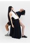 Black Pleated Skirt with Belt Accessory - 7