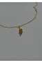Stone 6 Leaf Necklace 42+5 cm - 2