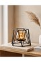 Black And Amber Metal Decorative Candle Stand 14x12x10cm