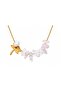 Kiyi Pearl & Natural Stone Steel Necklace