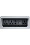 Power Socket Box for Conference Table – Desk Mount Extension Hub with Universal Plug, USB-C, HDMI, LAN, Phone – Black Office Connectivity Box (SILVER)