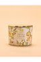 Tonka Cream Floral Glass Jar Candle With Lid - 2
