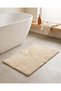 Beige Tufted Bathmat 60x90cm