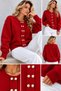 Women's Soft Yarn Detailed Buttoned Trendy Knitwear Sweater - 2