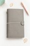 3-Compartment Faux Leather Notebook – Elasticated |   9 Color Options