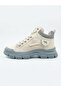 Fadeli̇m Gray Rubber Thick Sole Lace-Up Sports Boots - 4