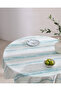 Celeste Tablecloth - Turquoise - 140 cm - 3