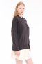 Women's 100% Cotton Oversize Plain Knit Drop Shoulder Crew Neck Knitwear Sweater Trist-6168 - 5