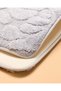 Grey Floral Memory Foam Bath Mat 50 x 80 cm - 4