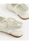 Girls Ivory Slingback Fisherman Sandals - 4