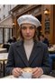 Women's French Painter Wool Felt Beret White - 5