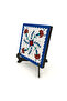 Ottoman Iznik Tile Pattern Printed Wooden Tabletop