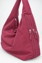 Women's Duna Burgundy Zippered Lined Hobo Shoulder Bag - 2