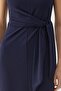 Stand-Up Collar Front Tie Dress - 2