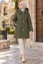 Mother's Stitched Goose Feather Knee Length Oversize Large Quilted Coat - 4