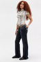 Low Waist Skinny Spanish Flare Jeans Women Y2K Flare Denim Pants - 3